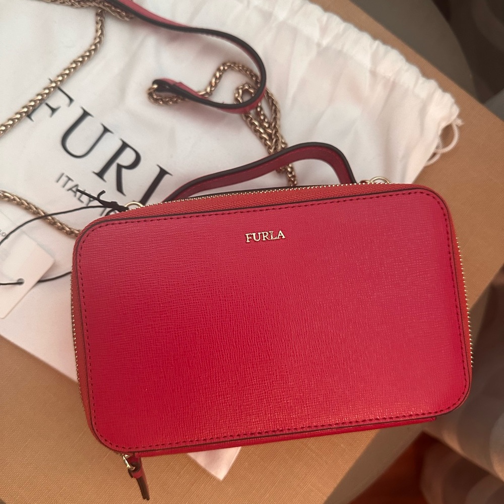 NWT Furla Babylon mini vanity crossbody bag